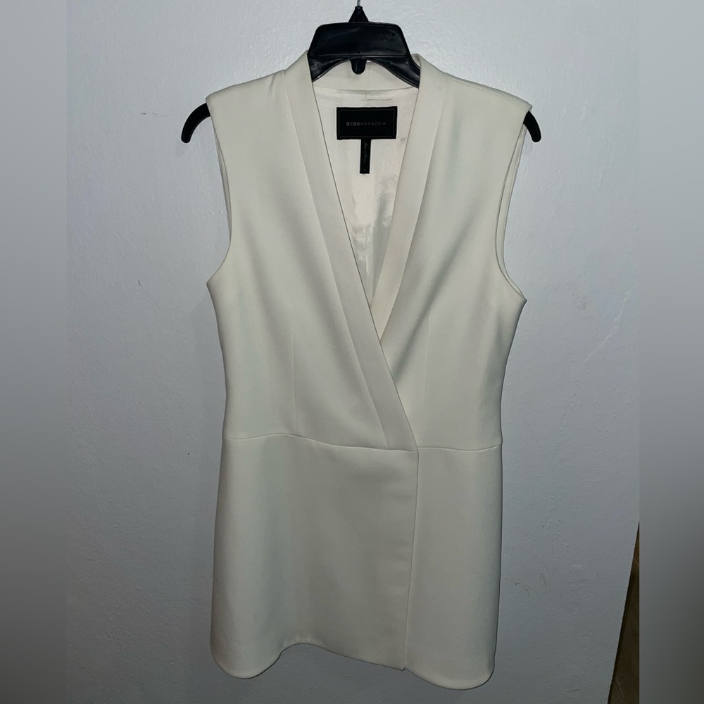 BCBG White Suit Dress Small